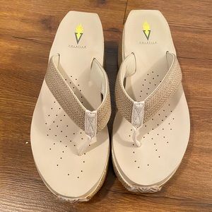 Volatile Wedge flip flops